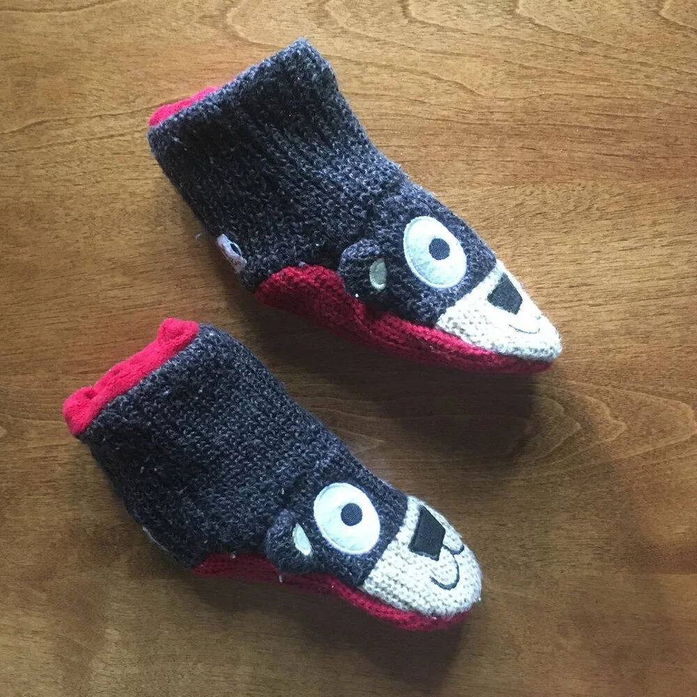 Lazy One toddler bear slippers